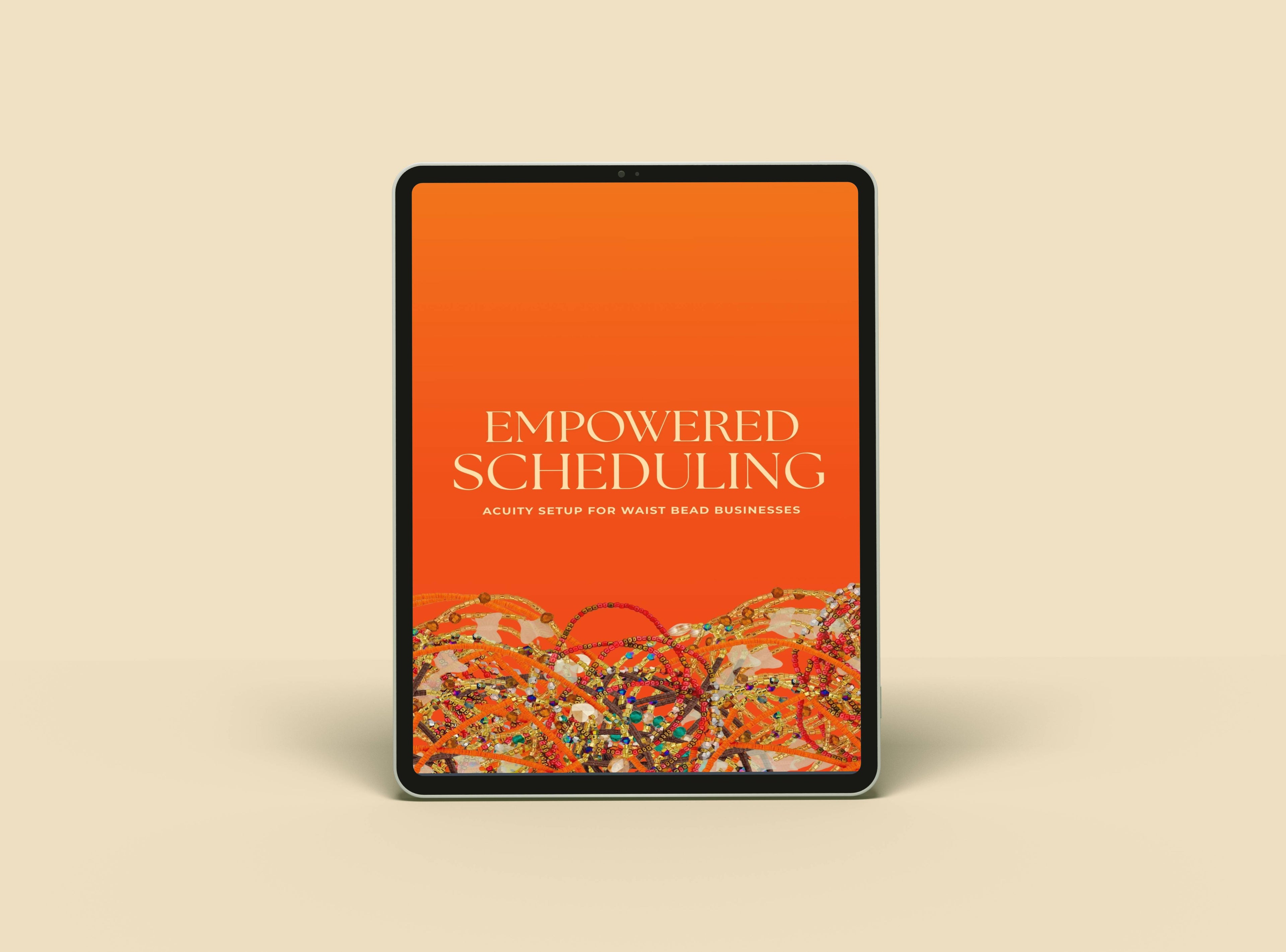 acuity setup guide for waist bead business