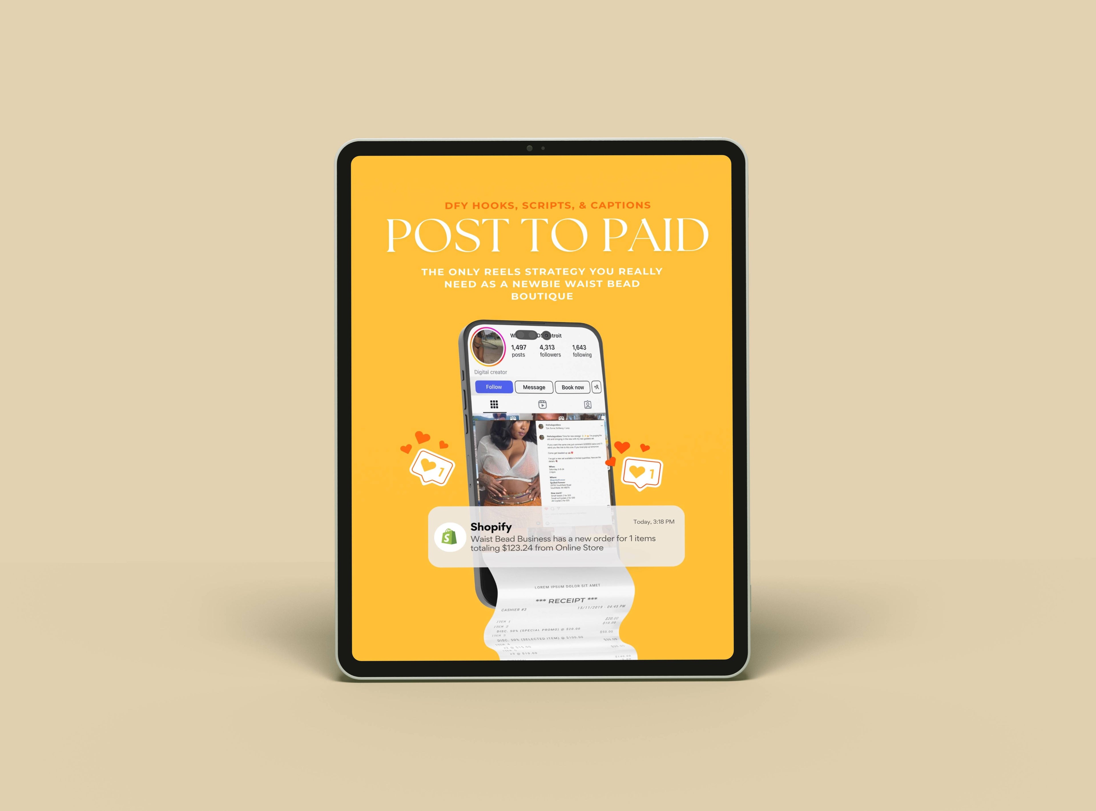 60 social media captions for waist bead business PDF